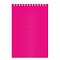 Блокнот А6  80л "Diamond" NEON Розовый на гребне пластиковая обложка