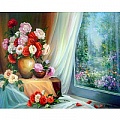 Алмазная живопись 40*50см "Разнообразие цветов"