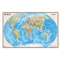 Карта мира полит. Интерактивная 1:20М лам. (в пластик. тубусе)