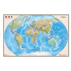 карта мира полит. интерактивная 1:20м лам. (в пластик. тубусе)