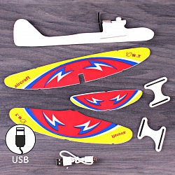 самолет-планер, l-27 см. (usb) игрушка