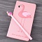 Блокнот  10*18см 80л с рисунком 3D "Фламинго" с ручкой ассорти (УЦЕНКА)