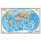 карта мира полит. 1:35м лам. на рейках (в картон. тубусе)