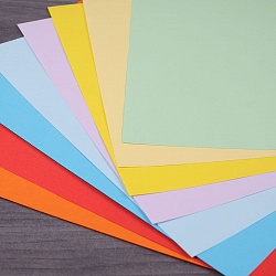 бумага  цветная для оригами 20х20 см., 8л. 8цв. "домик в лесу"