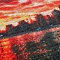 алмазная  мозаика (живопись) "darvish" 40*50см  закат над мегаполисом